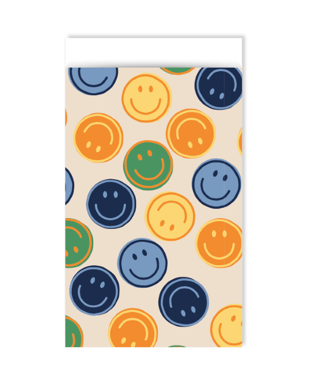 kadozakje smiley blauw/groen, inpakken