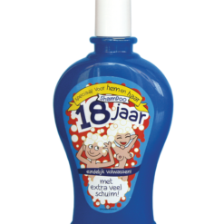 fun shampoo 18 jaar, kroonleeftijd 18 jaar, kado verjaardag