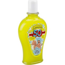 fun shampoo 50 jaar , kroonleeftijd 50 jaar, kado Abraham, kado Sarah, kado verjaardag