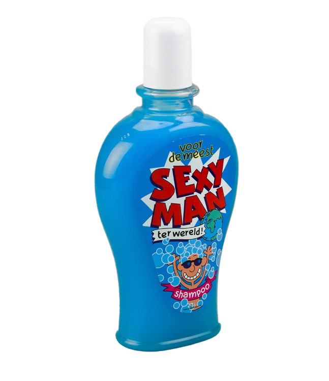 fun shampoo sexy man, kado man, kado voor hem, mannen kado, kado met humor, kado vrijgezellenfeest