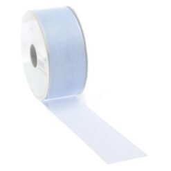 organza lint babyblauw, inpakken,