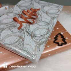 inpakpapier rosegoud, inpakpapier glitter & glamour, inpakpapier fallling strars, inpakken, inpakinspiratie, inpakken kerst, krullint kerstboom