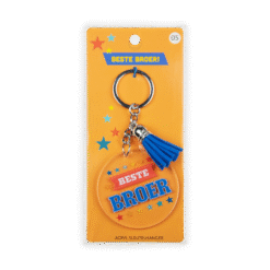 acryl sleutelhanger broer verpakking