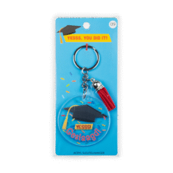 acryl sleutelhanger geslaagd verpakking