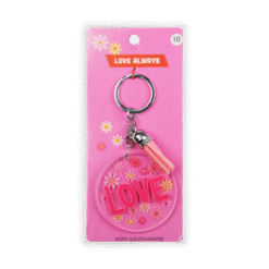 acryl sleutelhanger ik hou van jou, sleutelhanger love verpakking