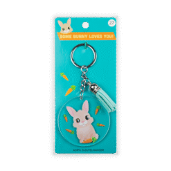 acryl sleutelhanger konijn verpakking