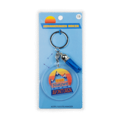 acryl sleutelhanger nieuwe avonturen verpakking