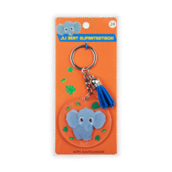 acryl sleutelhanger olifant verpakking