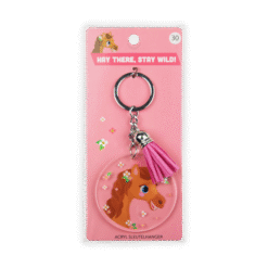 acryl sleutelhanger paard verpakking