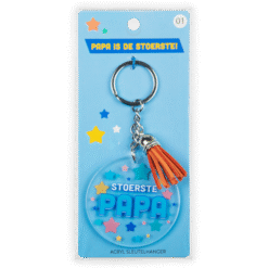 acryl sleutelhanger papa