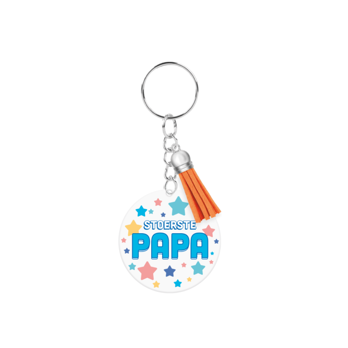 acryl sleutelhanger papa