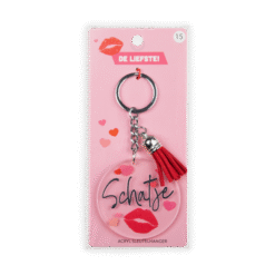 acryl sleutelhanger schatje verpakking