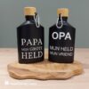 zwarte heupfles Vaderdag, opa mijn held mijn vriend, papa mijn grote held, kado papa