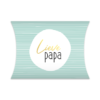 mintgroen gestreept gondeldoosje lieve papa