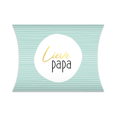 mintgroen gestreept gondeldoosje lieve papa