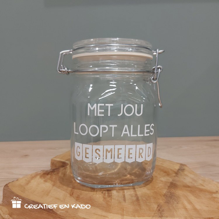 weckpot met jou loopt alles gesmeerd, weckpot dag van de medewerker, Beertenhuis