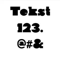Voorbeeld lettertype Kaine