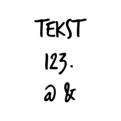 Voorbeeld lettertype Trashhand