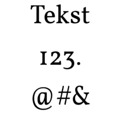 Voorbeeld lettertype Vollkorn