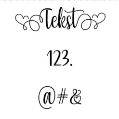 Voorbeeld lettertype Jess