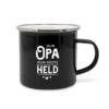 Emaille mok liefste opa lekker stoer, een leuk cadeau