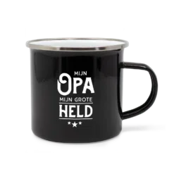 emaille mok liefste opa, lekker stoer
