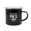 Emaille mok pa's mok lekker stoer, een leuk cadeau