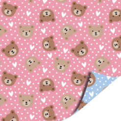 inpakpapier little bear blauw / roze