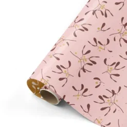 inpakpapier mistletoe memories roze