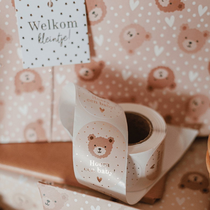 kadosticker little bear, inpakinspiratie
