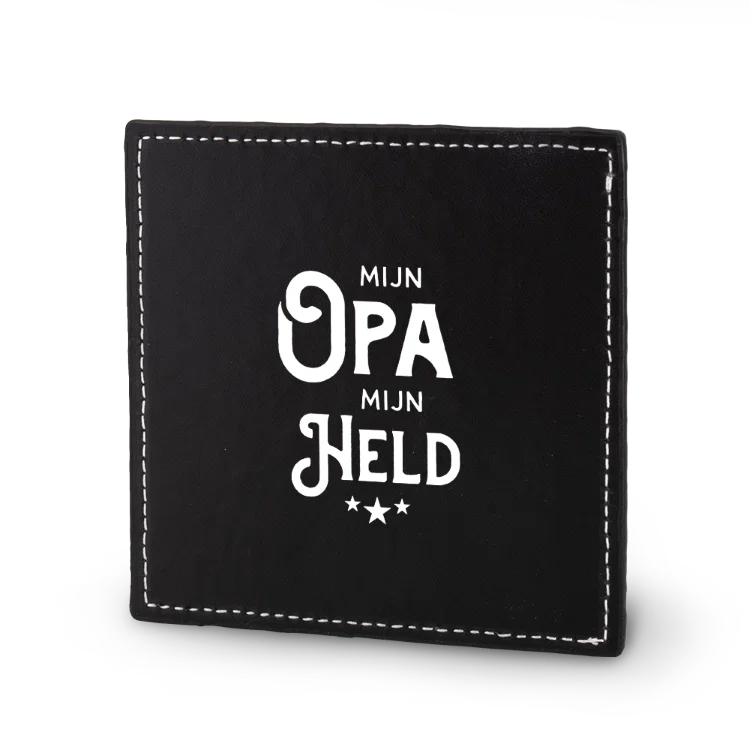 zwarte onderzetter opa, onderzetter super opa, mijn opa mijn held, lekker stoer