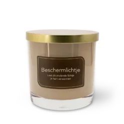 Big candle beschermlichtje, house of light beige