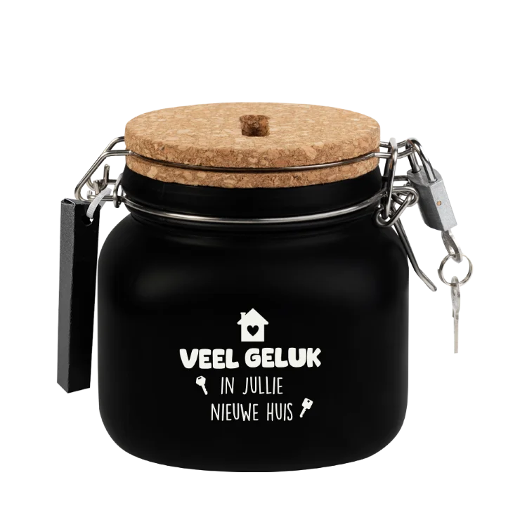 Luxe spaarpot veel geluk woning, luxe spaarpot nieuwe huis