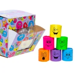 Smiley traploper, smiley spiraal, uitdeelkadootje, trakteren