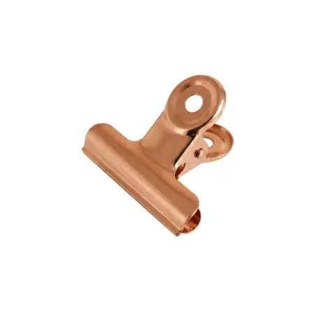 Bulldog clip in koperkleur, 30 mm
