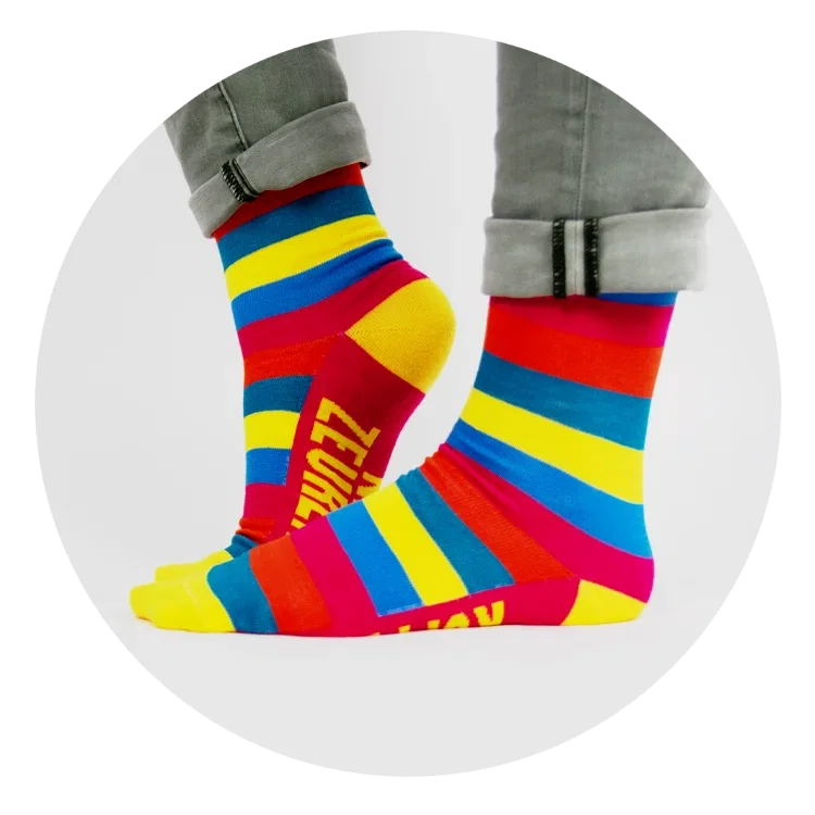 funny socks voor de koffie sfeerbeeld