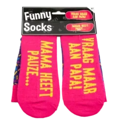 funny socks mama heeft pauze