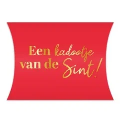 gondeldoosje een kadootje van de sint rood
