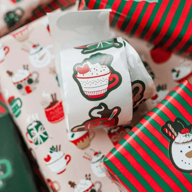 Sfeerbeeld kadostickers christmas mugs