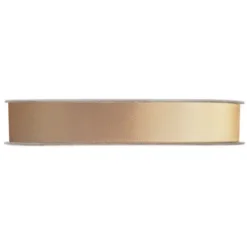 Satijnlint warm goud 12 mm op rol