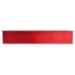 Satijnlint rood 12 mm op rol