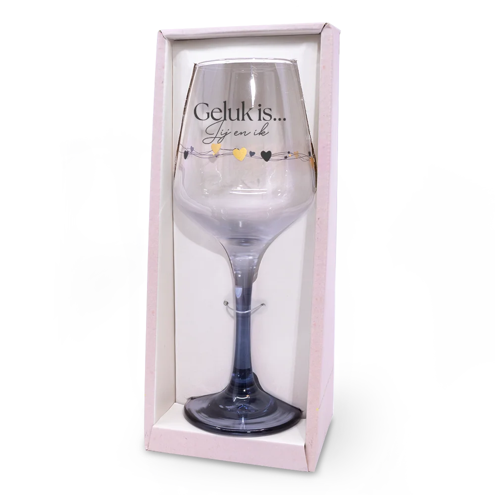 Wijnglas<br>Geluk is<br>Sparkling Moments