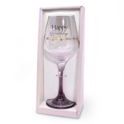 Wijnglas<br>Happy birthday<br>Sparkling Moments