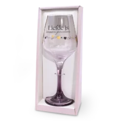 Wijnglas<br>Liefde is<br>Sparkling Moments